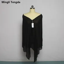 200 см* 70 см новая шифоновая Длинная свадебная шаль, накидка, шарф, Свадебная куртка, черная Свадебная куртка, болеро mingli Tengda