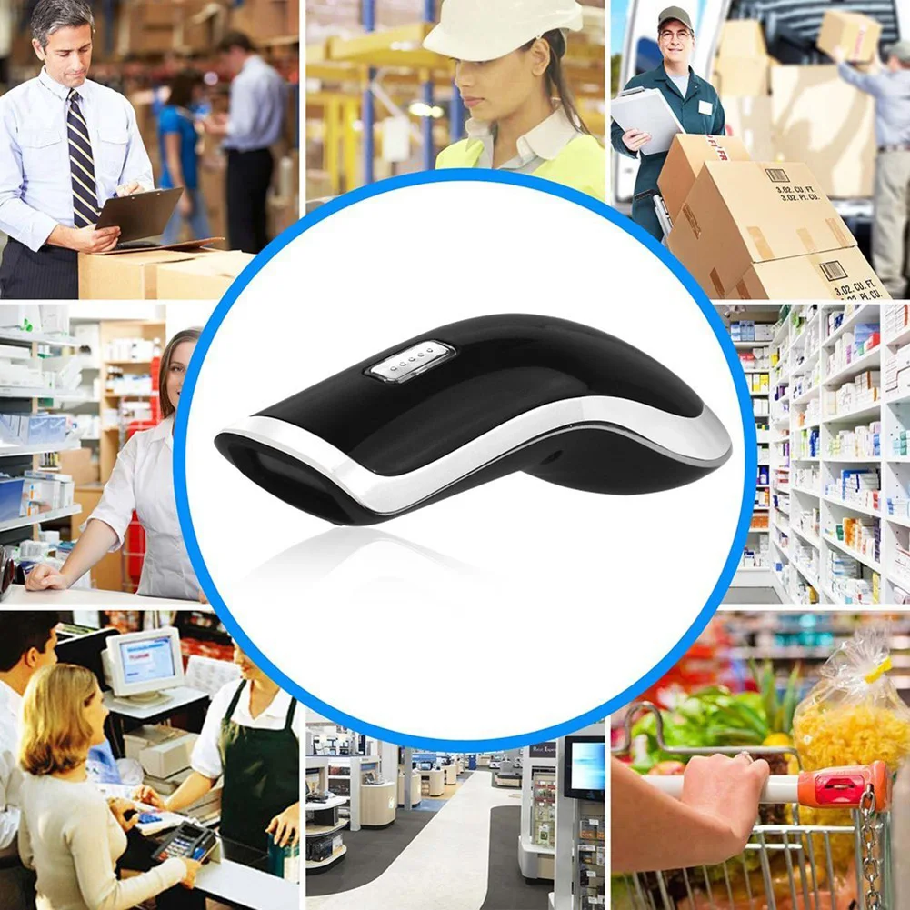 جديد M2 الباركود ماسحة 2.4G اللاسلكية المحمولة 1D 2D QR/QM USB قارئ شفرة التّعرّف