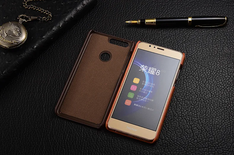 Жесткий Чехол для Fundas huawei Honor 8 чехол для Coque huawei Honor 8 подлинное покрытие Матовые чехлы для телефонов