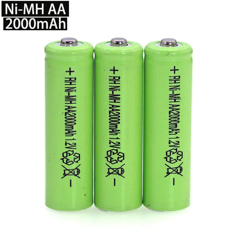 1.2V AA Ni-MH Battery 2000mAh 1.2v Rechargeable Battery High Capacity  Camera/Microphone/Mouse /toys batteries _ - AliExpress Mobile