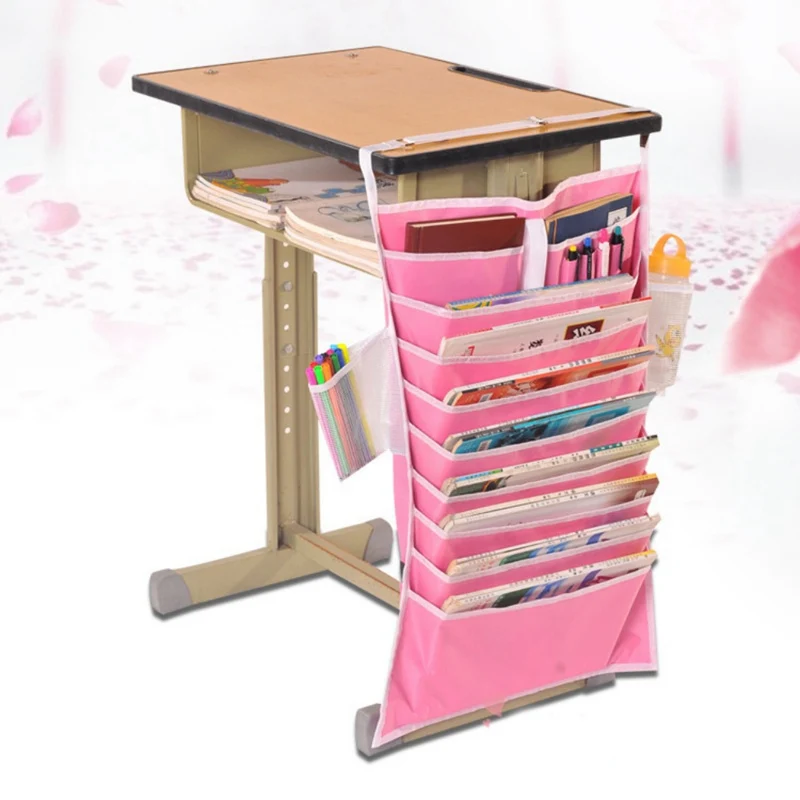 Adjustable Stationery Organizer Students Classroom Desk Hanging Books