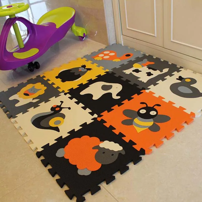 Коврик пазл из вспененного материала 9 шт./компл. 30*30 см|baby crawling mat|crawling matpuzzle play mat |