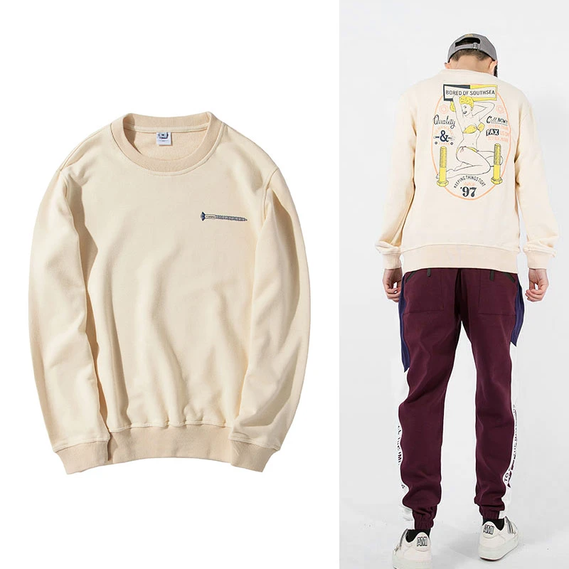 ベージュネオンピンクカーキ男性スポーツトレーナーカジュアルパーカーミルキー Hoodies Sweatshirts Aliexpress