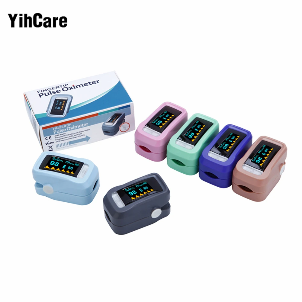 

YihCare Digital Finger Oximeter pulsioximetro SPO2 PR Oxygen Saturation Pulse Minitor LCD Display Oximetro Dedo+Carrying Case