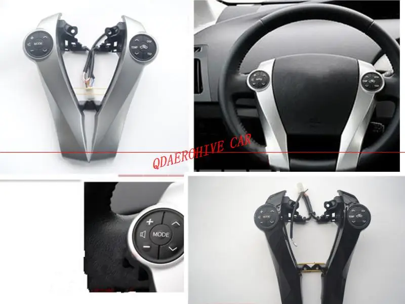 Qdaerohive мульти-функциональное рулевое колесо Кнопка круиз переключатель для Toyota Prius/Prius C