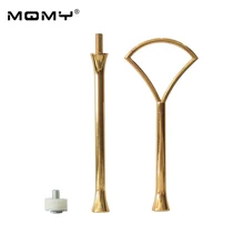 Веер шаблон форма инструмент Металл золото серебро Свадьба 2 уровня стержень Необычные подставка для тортов и фитингов