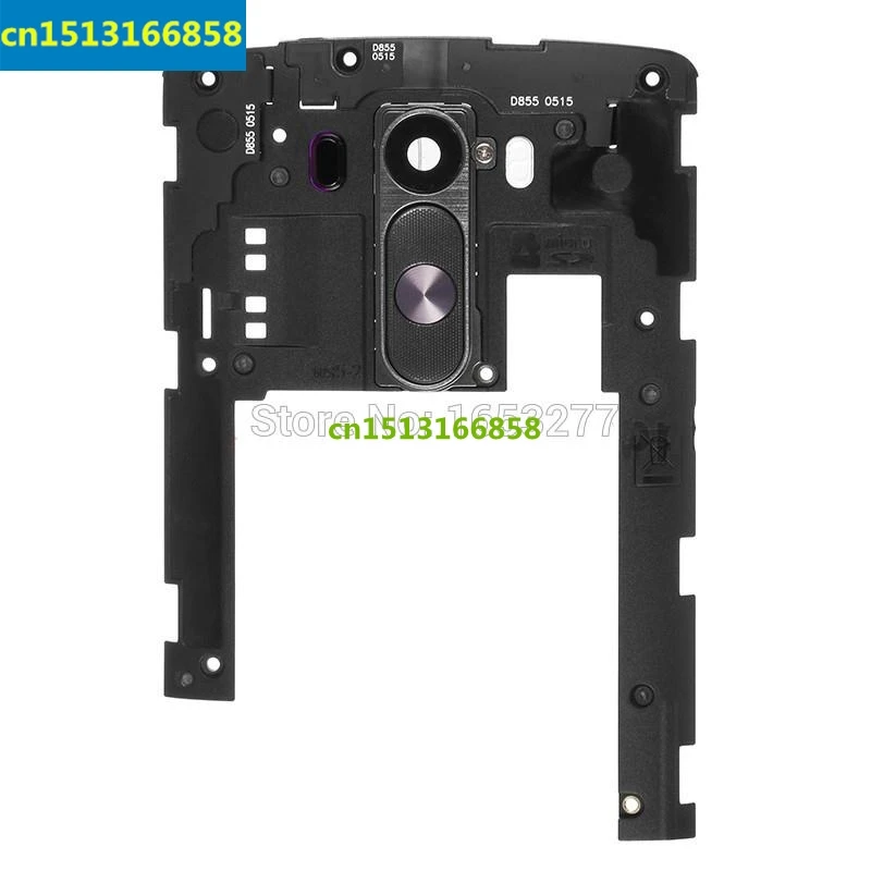 5 pieces/lot HK For OEM Rear Housing Frame Bezel With Camera Lens Spare Part for LG G3 D855 - Black | Мобильные телефоны и