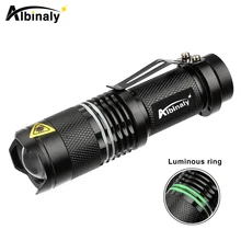 Супер яркий светодиодный светильник-вспышка мини масштабируемый фонарь 3 светильник ing режимы велосипедный светильник для ночной езды, кемпинга, приключений и т. д