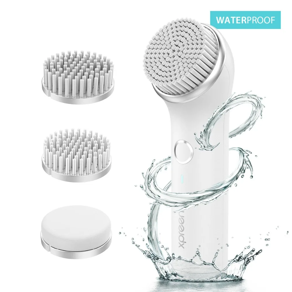XPREEN Electric Facial Cleansing Brush Rechargeable Facial Brush IPX7