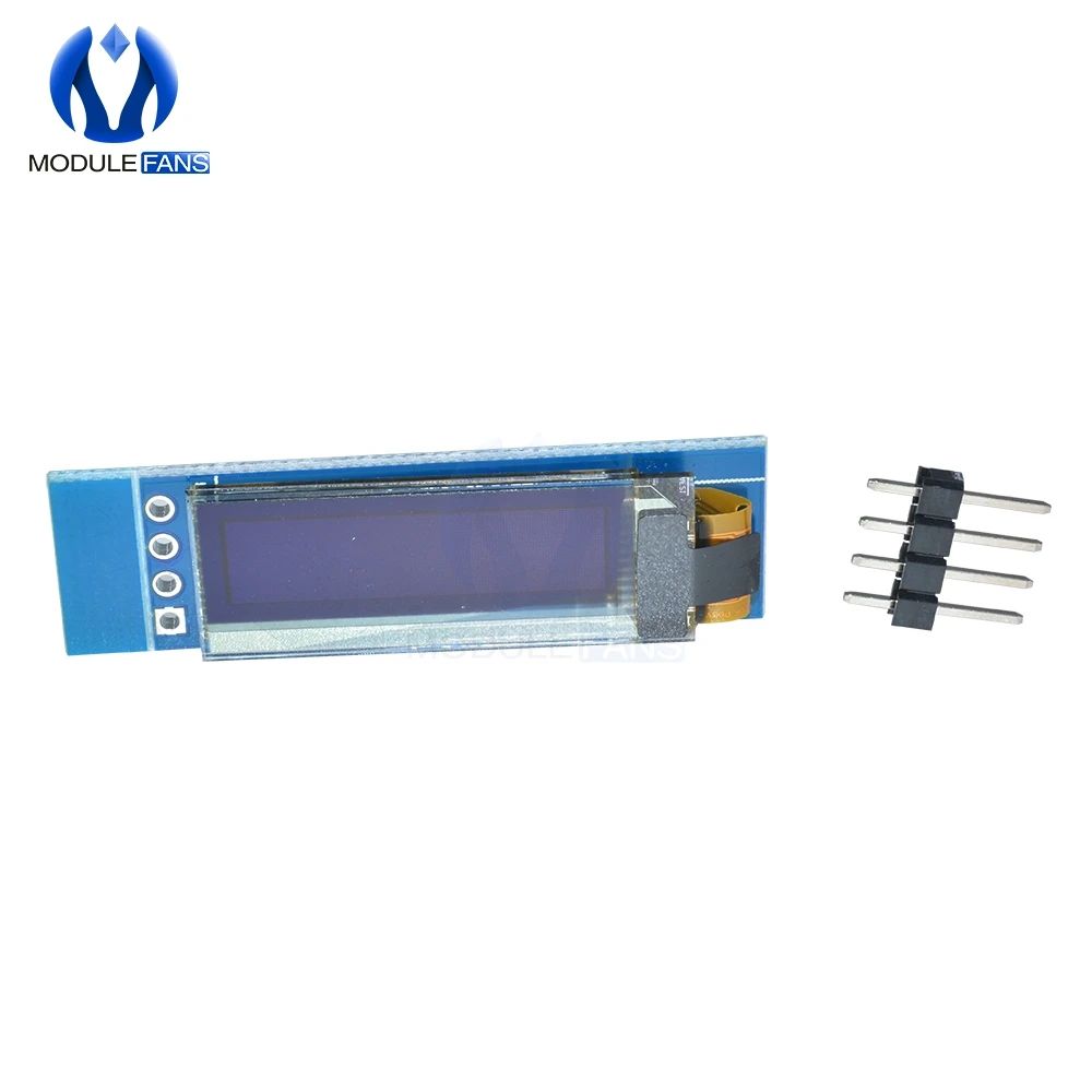 Модуль ЖК дисплея 0 91 дюйма 128x32 I2C IIC Серийный синий белый OLED 12832 SSD1306 экран для