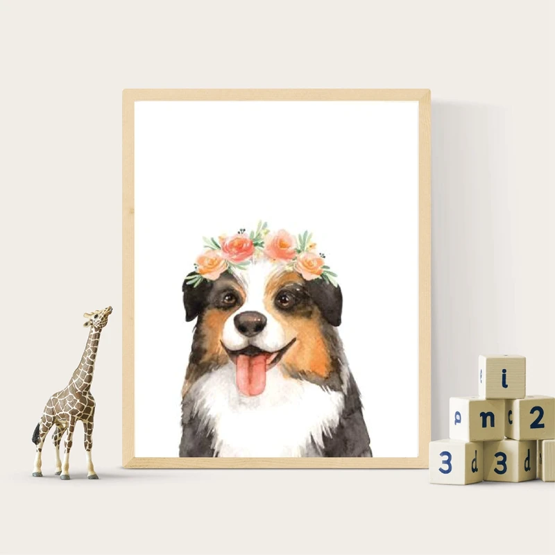 Puppy Dog Canvas Art Painting Home Decor