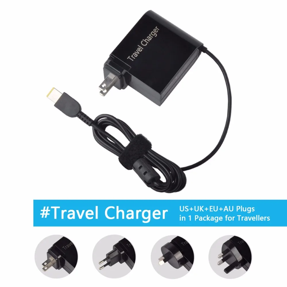 

20V 2.25A 45W Laptop AC Power Adapter Travel Charger for Lenovo Yoga2 11 11S S1 K2450 T431S X230 X240 X240S US+UK+EU+AU Plug