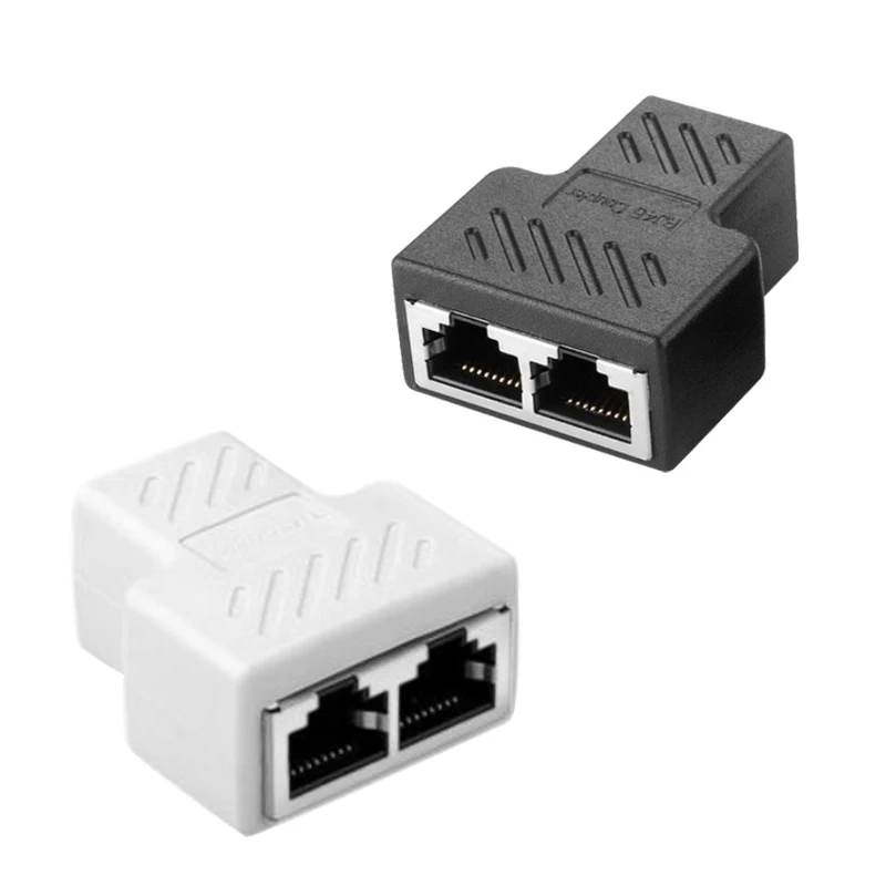 Urijk 1 шт. от до 2 способов RJ45 Женский сплиттер адаптер Разъемы интерфейс Ethernet