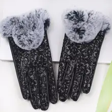 Muqgew Женская мода сохраняет тепло зимние перчатки, зимние перчатки мужские кожаные перчатки все зимние перчатки ручной работы