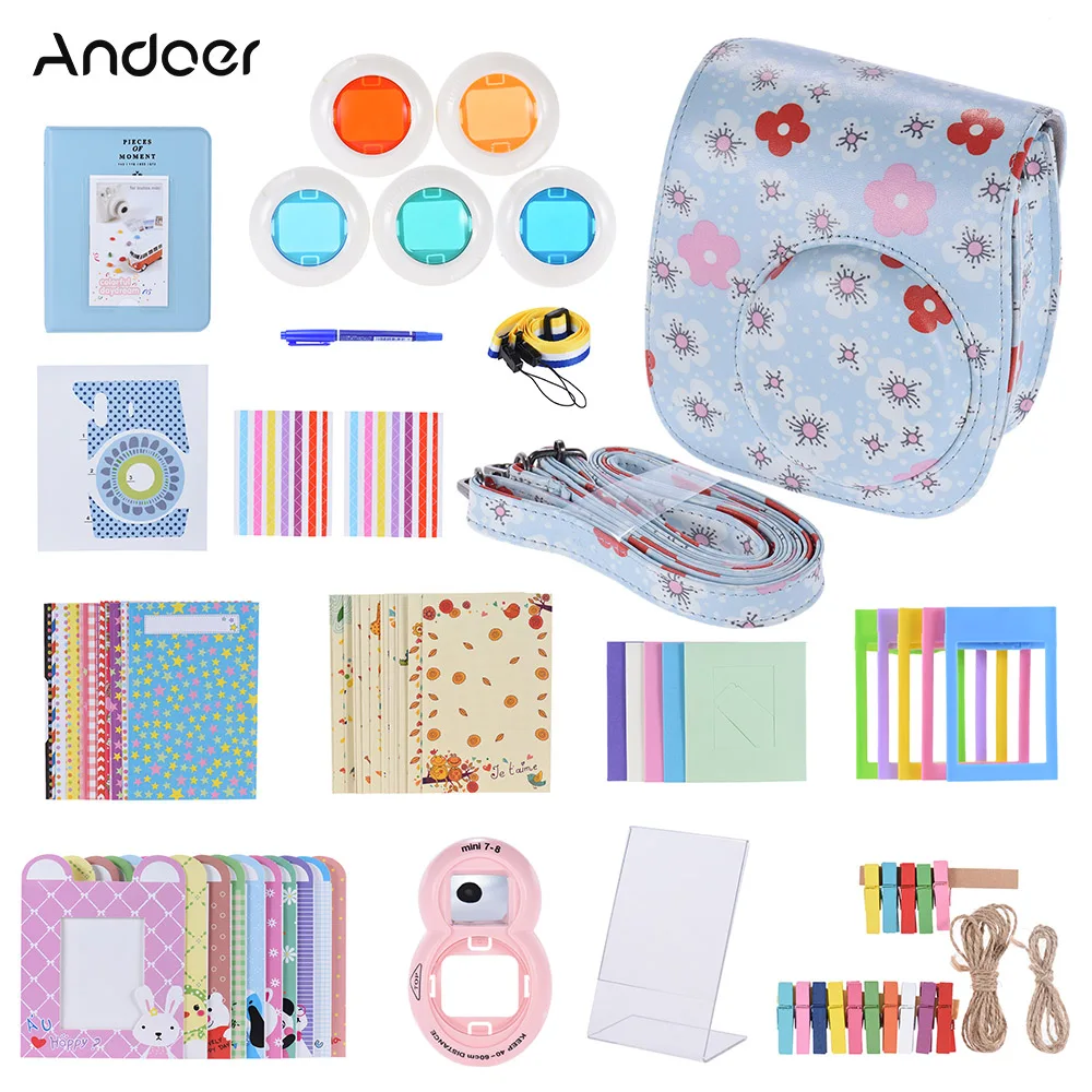 

Andoer PU Protective Camera Case Bag Pouch Protector for Fujifilm Instax Mini 8 8+ 8s 9 Mini 9 Instax Camera Bag 2018 New