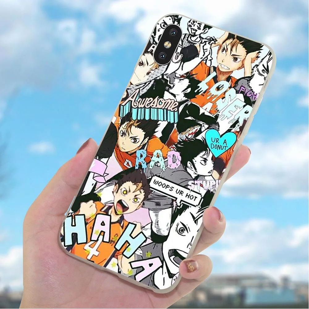 Мягкий ударопрочный чехол для телефона из ТПУ Haikyuu Nekoma iPhone 6 7 XR X 8 Plus 5 6S SE Xs Max 11