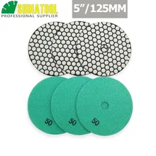 Best Offers 6pcs/pk 5inches Dry diamond polishing pas diameter 125mm grit #50 Sanding disc for granite marble Best Offers 6pcs/pk 5inches Dry diamond polishing pas diameter 125mm grit #50 Sanding disc for granite marble