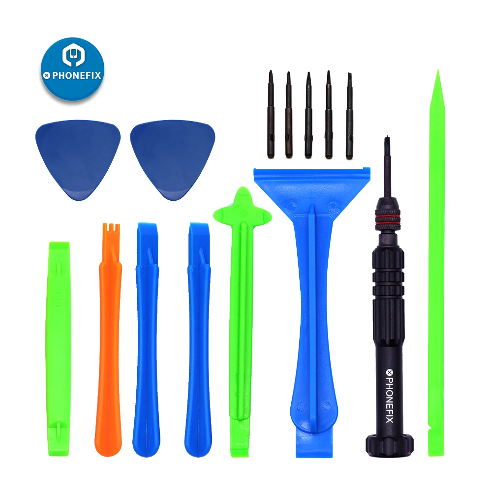 

PHONEFIX Cell Phone Screen Opening Tools Plastic Spudger Screwdriver Set Pry Open Tools for iPhone iPad Tablet PC Remove Screen