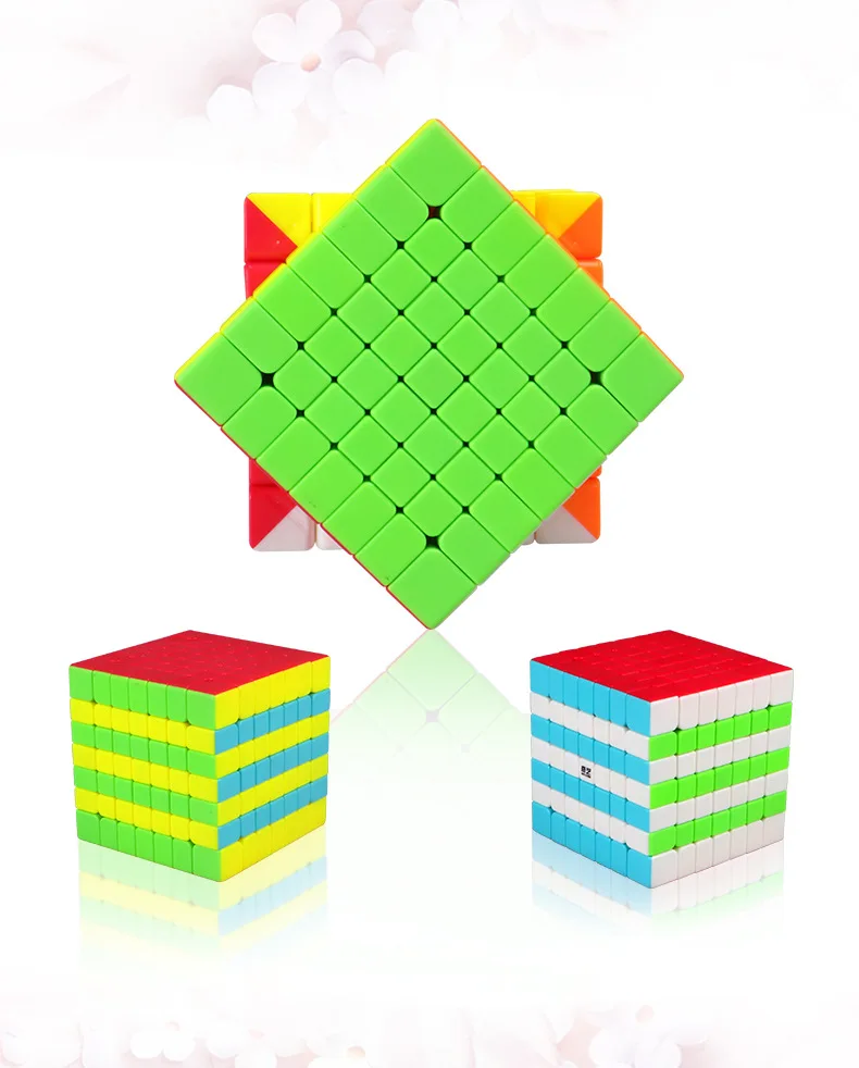 QIYI qixing s 7x7x7 magic speed cube stickerless professional puzzle cubes головоломка для взрослых плавно поворачивается игрушки для детей