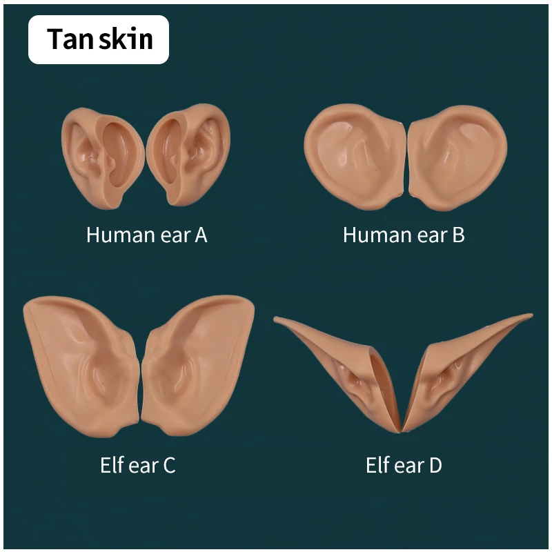 DBS blyth doll ear Human ears,Elf ears Installed with clay, no cutting required White Skin,Tan Skin,Dark Skin,Natural Skin 4