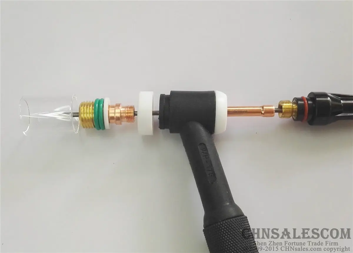 CHNsalescom 49 шт. набор для сварки TIG Stubby Gas Len Pyrex стеклянная чашка Tig WP17/18/26 фонарь 3/32