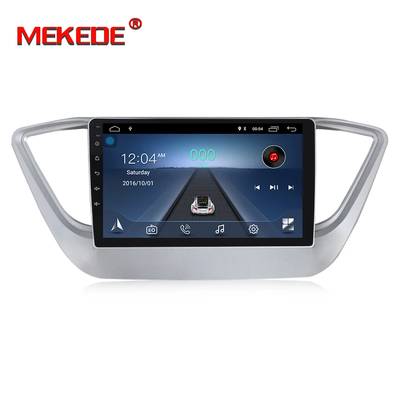 Discount Ultra cheap!Mekede car gps dvd player for Hyundai Verna 2017 with android8.1 quad core wifi bluetooth radio gps navigation 2