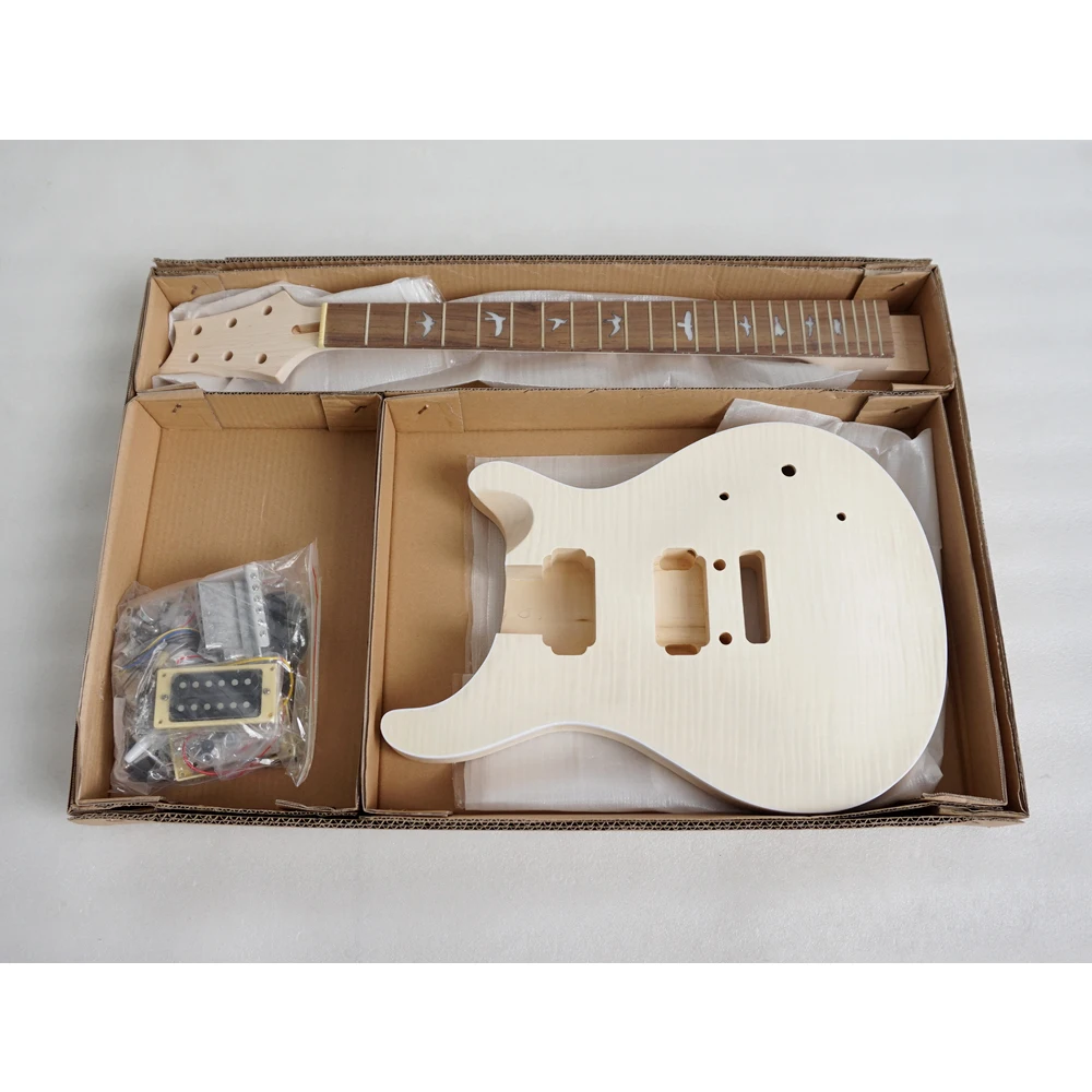 Aiersi Незаконченные DIY Custom 24 SE PRS электрическая гитара наборы со всеми деталями и