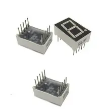 10 шт. 0,56 дюймов 1 цифры Красный светодиодный 7-сегментный дисплей общий анод