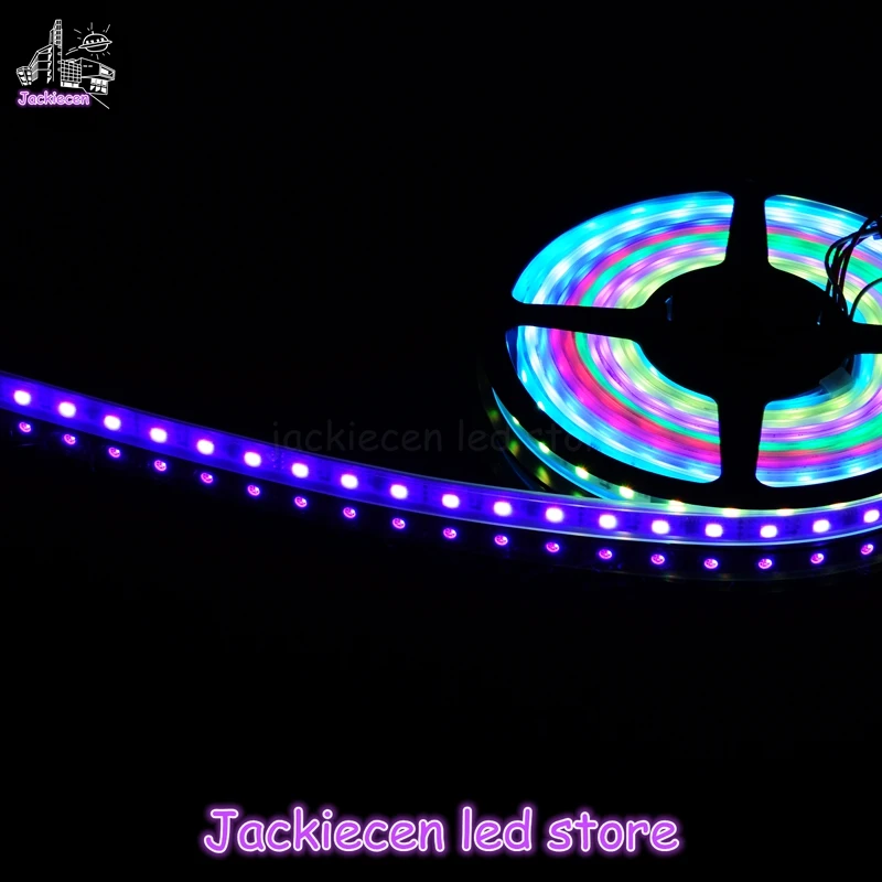 Ws2811 (1903/16703) 12 в 5050 rgb dmx Светодиодная лента 5 м/катушка 30 светодиодов/м черный/белый