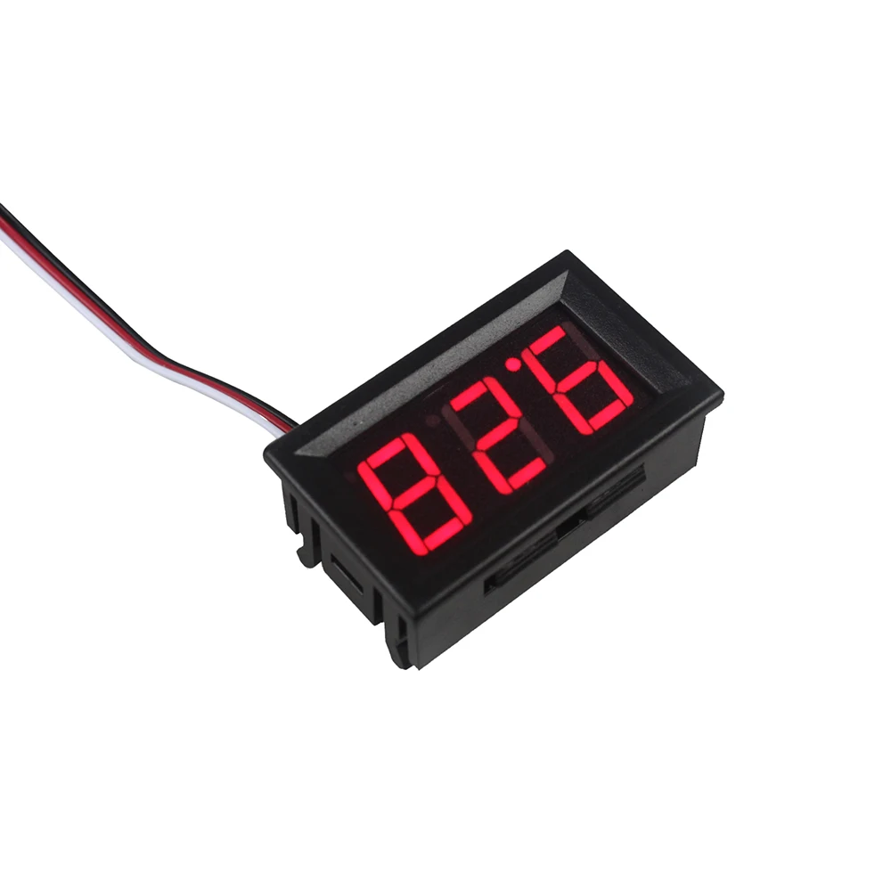 

DC 4.5-30V Red LED Digital Display Voltmeter 2 Wire Mini Voltage Meter Volt Panel For DC 12-24V Cars Motorcycles Vehicle