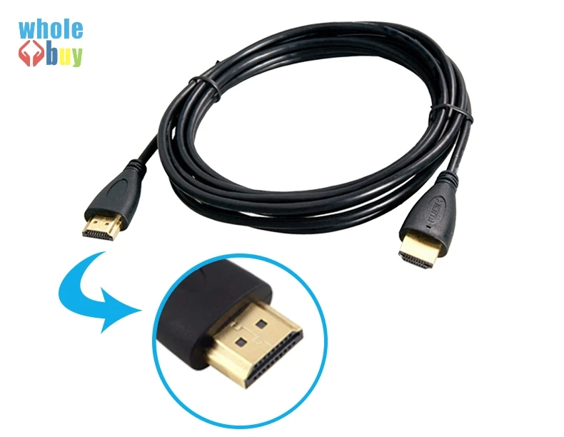 Высокоскоростной 0,5 м/1 м/1,5 м/2 м/3 м/5 м/10 м золотой HDMI к мини HDMI штекер-папа HDMI кабель 1,4 Версия 1080p 3D 200 шт/партия