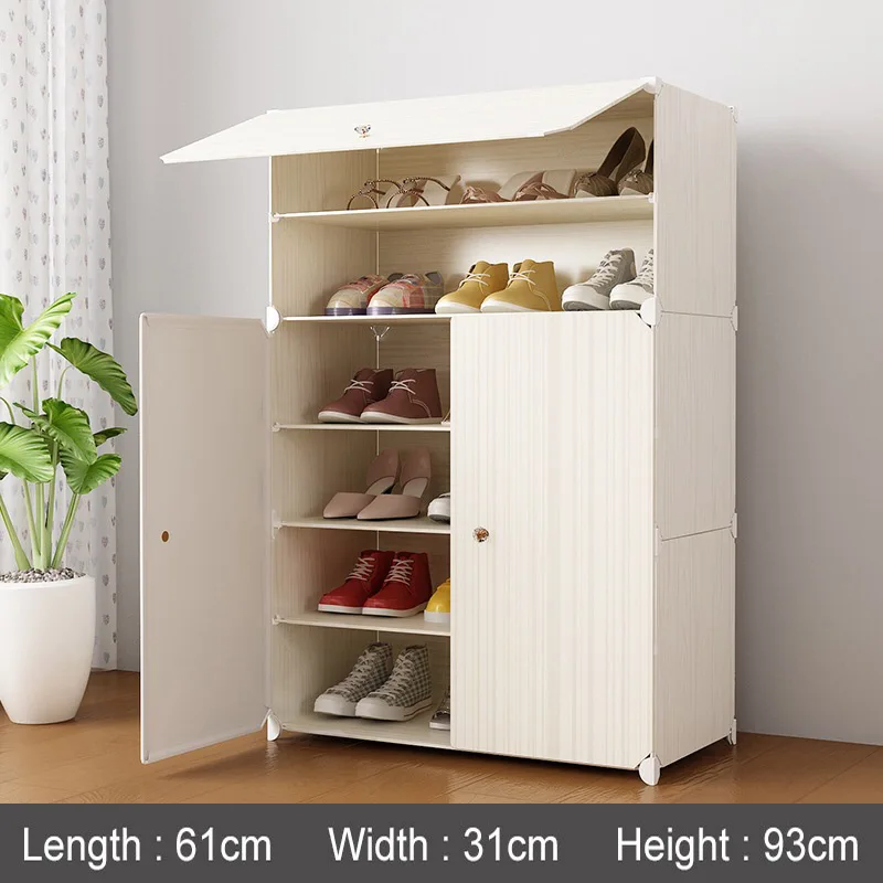 10 Color Home Shoe Cabinets Modern Resin Assembly Dust Proof Shoe