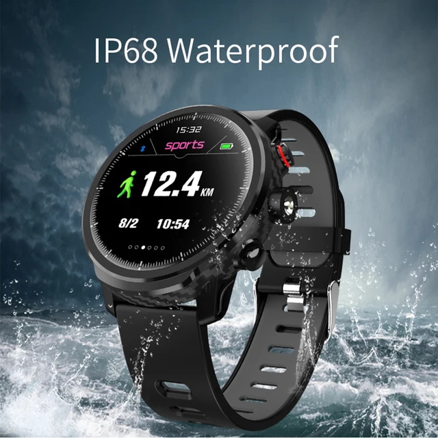 Best Offers Makibes L5 IP68 Waterproof Smart Watch iOS Android Message Call Reminder 1.3" Led Lighting Long Standby Sports Wristwatch Men 