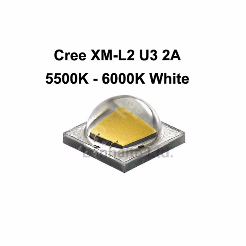 Cree XM-L2 U3 2A 5500 K-6000 K белый светодиодный излучатель может быть голый светодиодный или 16 мм/20 мм медная плата-1 шт