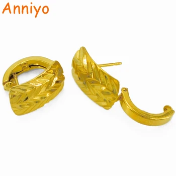 

Anniyo Women Earrings Gold Color and Copper Arab Small Earrings Ethiopian Jewelry Fashion Africa Items #037906