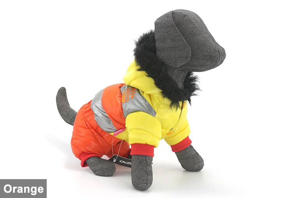 adidog New Winter Pet dog Clothes for Small Medium Dog Pet clothing Coat hoodies Waterproof Super Warm Jacket Snow chihuahua for Winter 1109