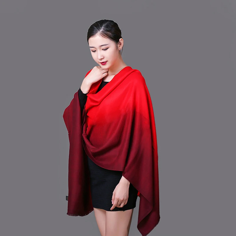 Mingjiebihuo Новые Модные осенние и зимние женские толстые теплые удобные высокое качество длинный вязаный шарф двойного назначения шаль