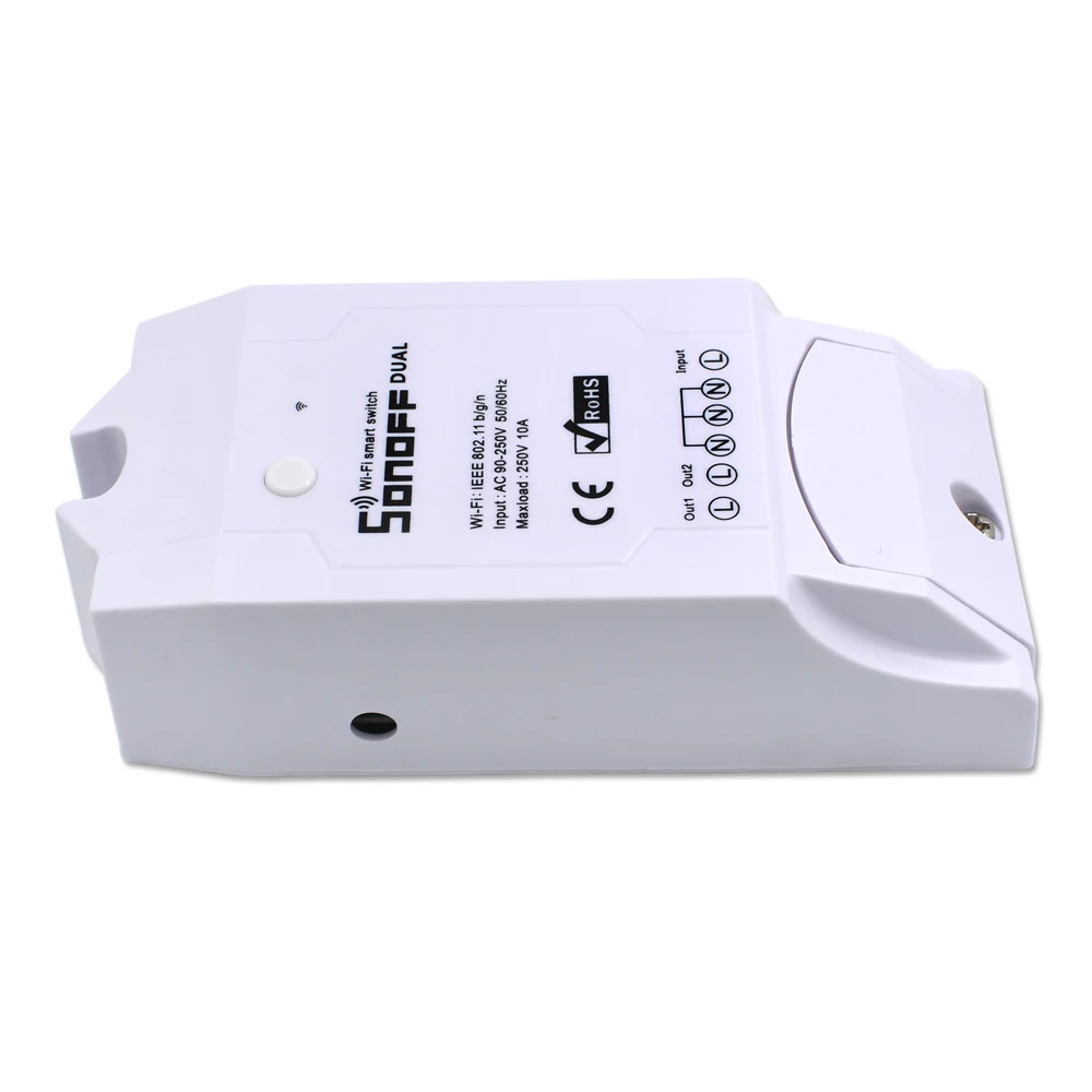  Itead SONOFF Dual Wireless WIFI Switch Relay Module 10A 220V DIY Timing wi-fi For Smart Home Automa - 32837173076