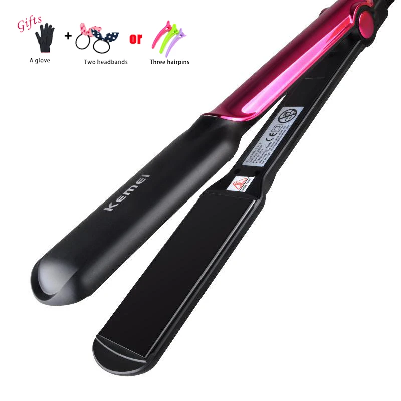 

Straightening Irons Rollers Styling Tools Professional Hair Straightener Hair Straighteners and Curlers 2 in 1 Heating C19