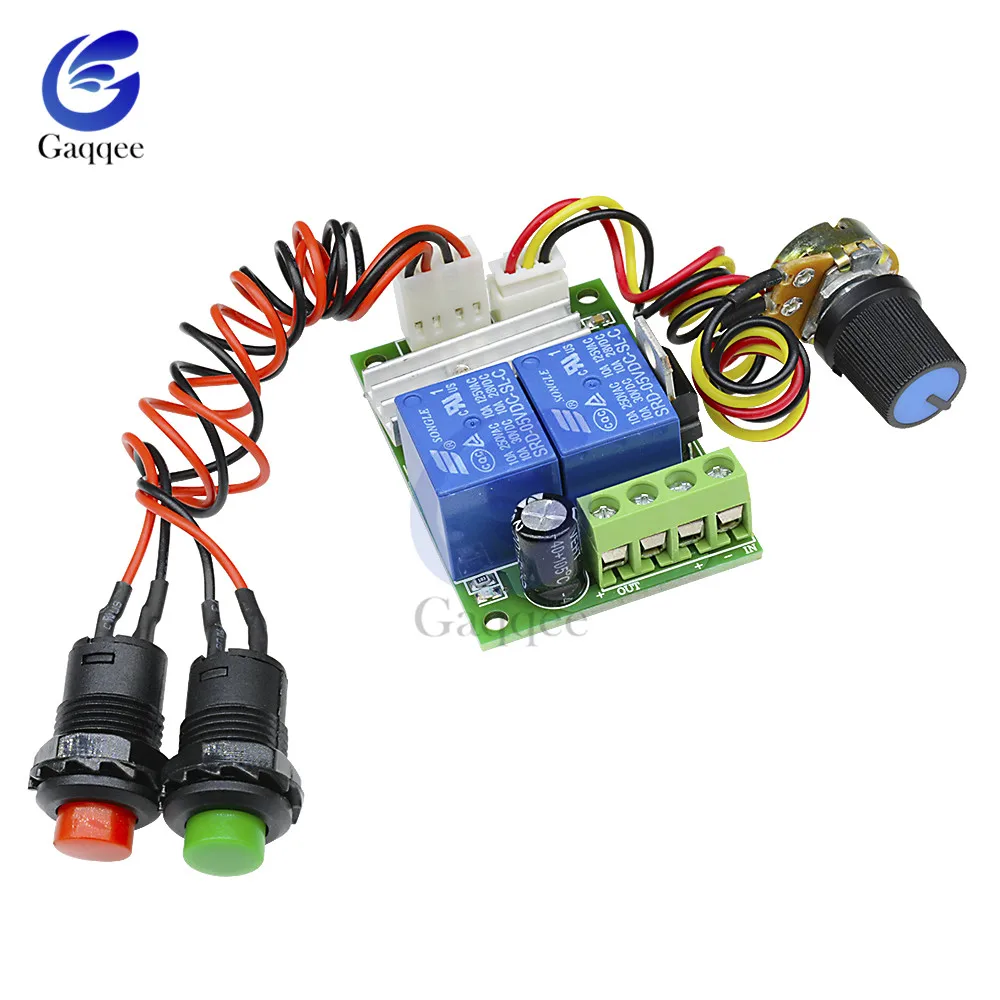 

DC 12V 24V 3A 21kHz PWM DC Motor Speed Regulator Controller Adjustable Speed Control Reversible Relay Module 6V-28V 1203BS