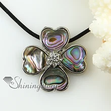 Lucky четырехлистный клевер Радужный Галиотис белый seashell мать жемчужный морской раковины Подвеска для ожерелья 2013 ювелирные изделия ручной работы