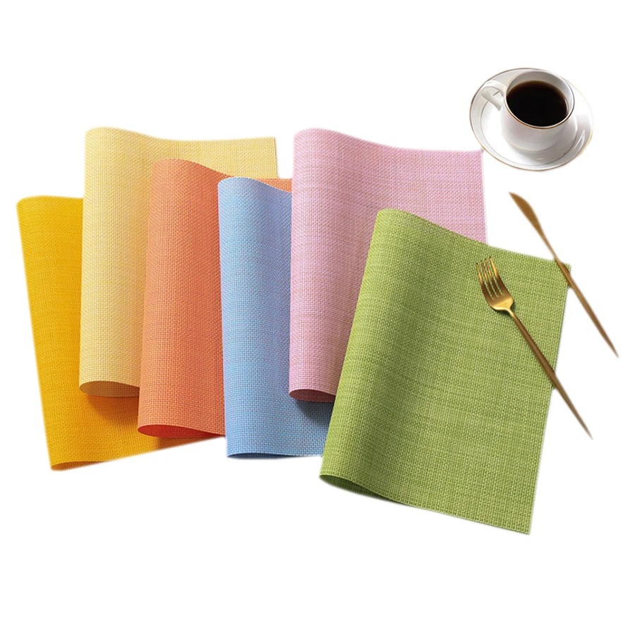 

Waterproof PVC Placemat Home Restaurant Bar Fridge Cutting Table Mat Kitchen Accessories Drink Coasters Set Cup Mantel Doilies