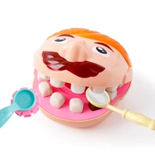 Детские игрушки стоматолог ролевые игры Пластилин Дом играть игрушки извлечения зуба заполнения Развивающие DIY глиняная форма набор подарки для детей