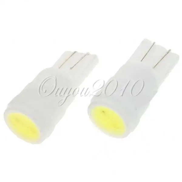

Big Promotin T10 194 168 W5W 1W 1 LED Ceramic Shell White Car Auto Wedge Side License Plate Lights Lamp Bulb DC12V