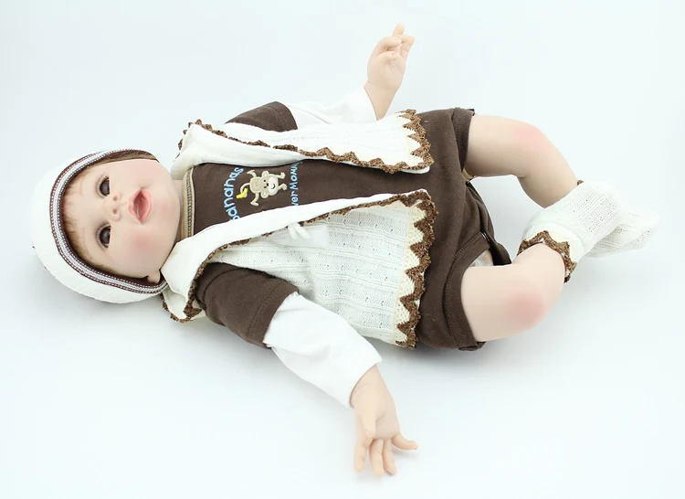 2" 55 см, мягкая виниловая кукла для мальчика, игрушки для детей, Состязания для малышей, Bonecas, мальчик, девочка, малыш, кукла, Bebe Reborn Menina De Silicone