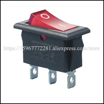 

100PCS KCD3-3-101N 12.5mm lens Illuminated ON/OFF SPST Rocker Switch medium 1 Pole Throw 3PIN 20A 125VAC With LED Light