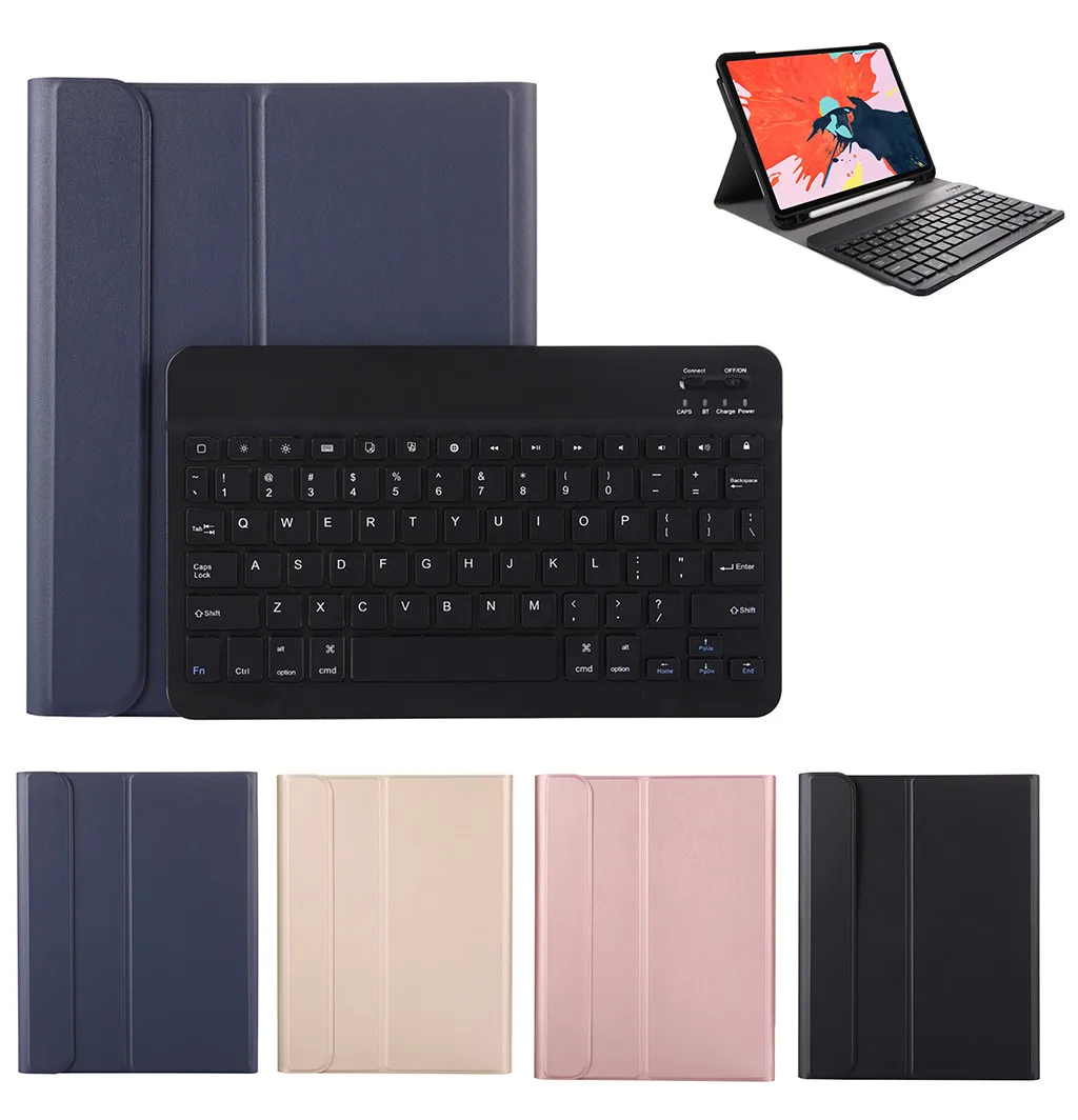 

Wireless Keyboard For iPad Pro 11inch Case Slim Shell Cover+Wireless Bluetooth Keyboard+Pen Slot Teclado #T08