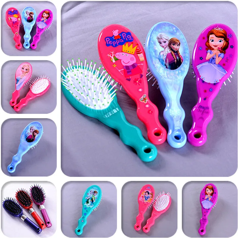 

Disney cartoon Frozen children Comb air cushion massage comb Elsa Princess doll accessories girl cosmetic toy comb portable