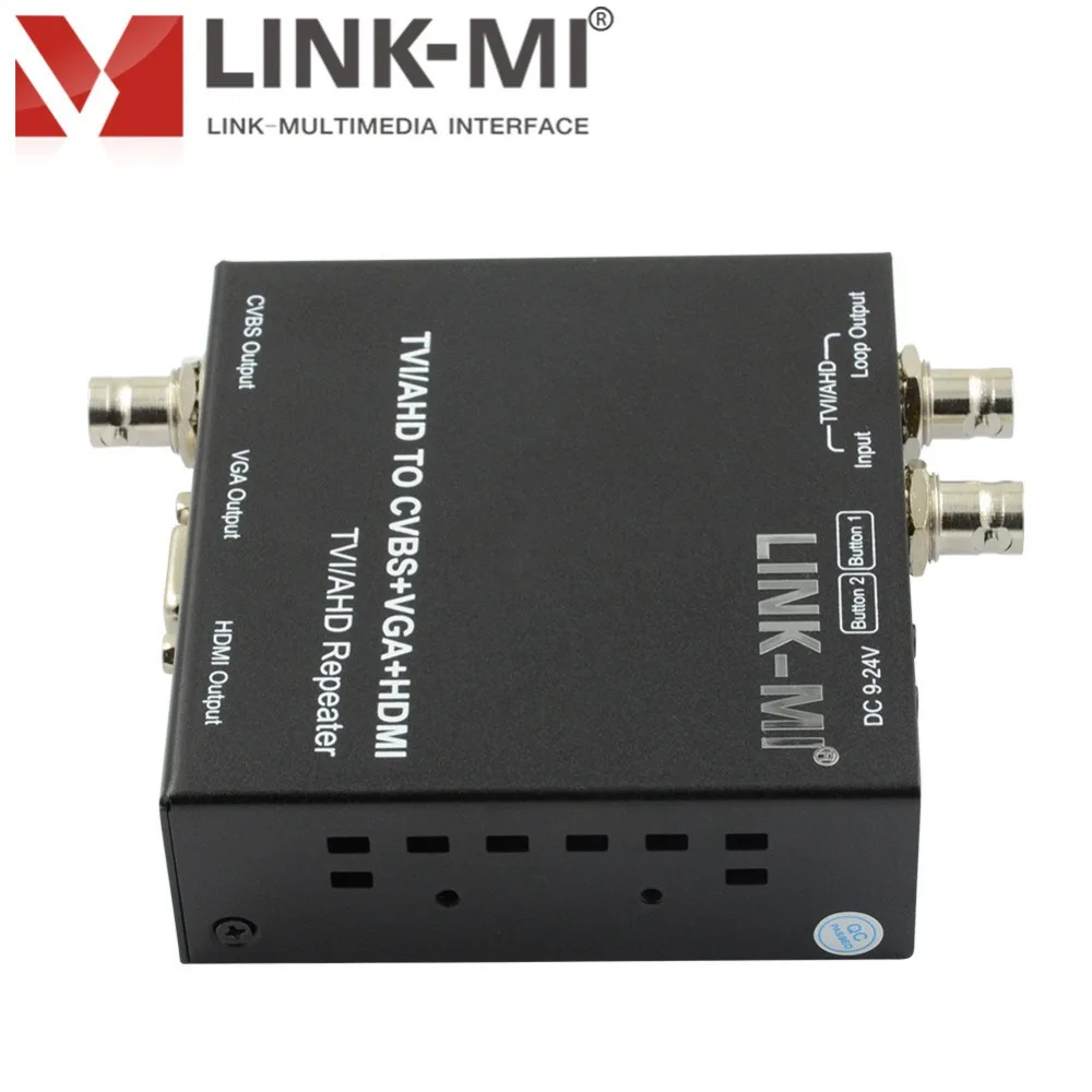 LINK-MI TVH2 hd видео балун для AHD/TVI 720 p/1080 p видео конвертер камера cctv видео с 1 xlooping TVI/AHD выход 300 м