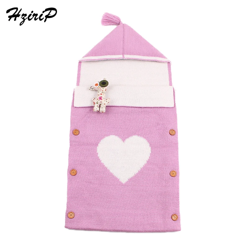 Hzirip Baby Sleeping Bags Soft Knitting Envelope Newborn Swaddle Cotton